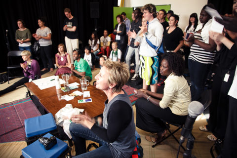 The audience at the Rights at the Round Table event