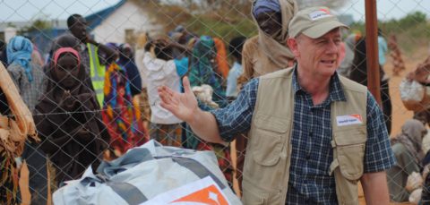 Photo of Tim Costello at the Dadaab Refugee Camp in Kenya courtesy of World Vision Australia