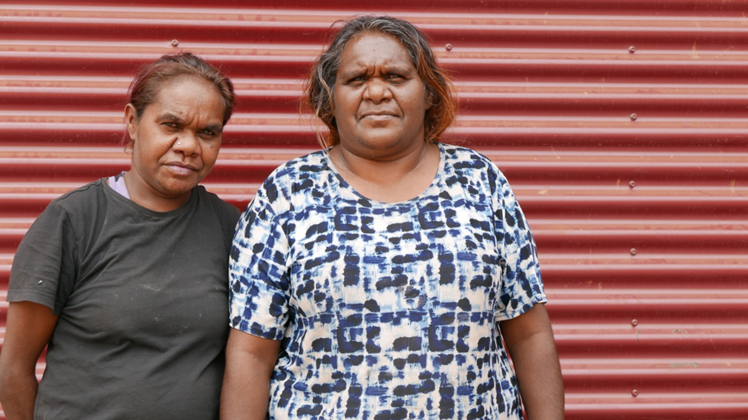 Donna Sinclair (right), Don Sinclair’s daughter, with niece Anika Sinclair. Donna returned to Tjuntjuntjara when she was 18 years old. She says it’s important to be back on Spinifex Country. “This is my tjamu (grandfather’s) country. It’s important for the next generation to grow up and know where they come from.”
