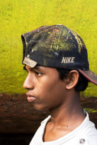 Coloured photo of boy in Bangladesh