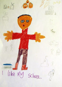 Child's drawing "I like my school"