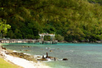 Jetty on the shores of Christmas Island