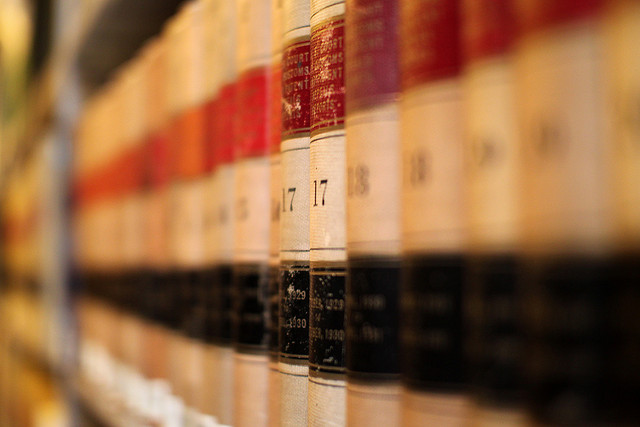 Photo of old law books
