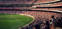 AFL game and crowd