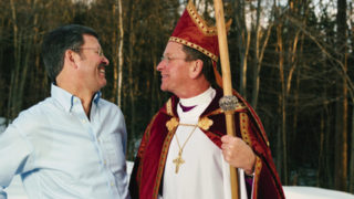 Bishop Gene Robinson with his partner, Mark