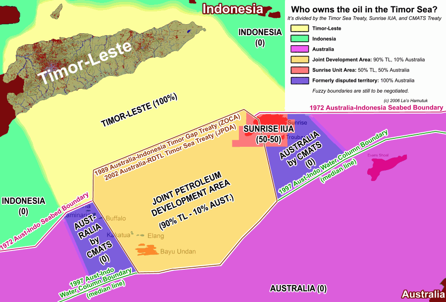 Timor Sea Map