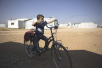 Syrian boy in Zaatari Camp