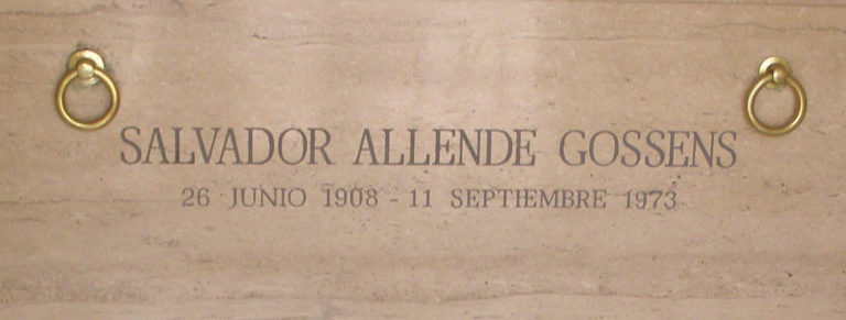 Allende's tomb poem