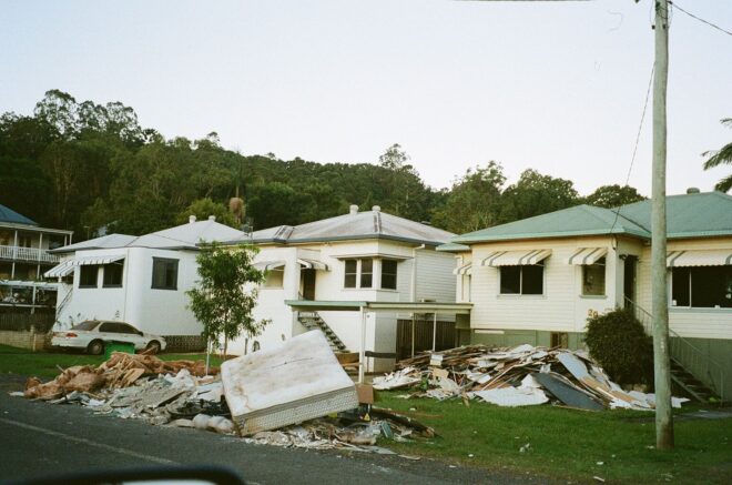 Houses in Lismore cleaning up